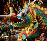 Dragon in taiwanese temple