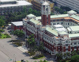 Aerial view of the Presidential Palace, Taipei